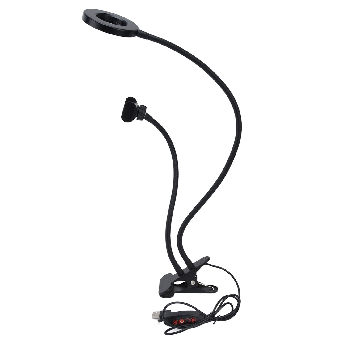 Mobile Phone Live Lighting 3 Colour Adjustable Angle Light Multifunction USB Power Supply Selfie Rings Light V1294-YM0523-3119210341611