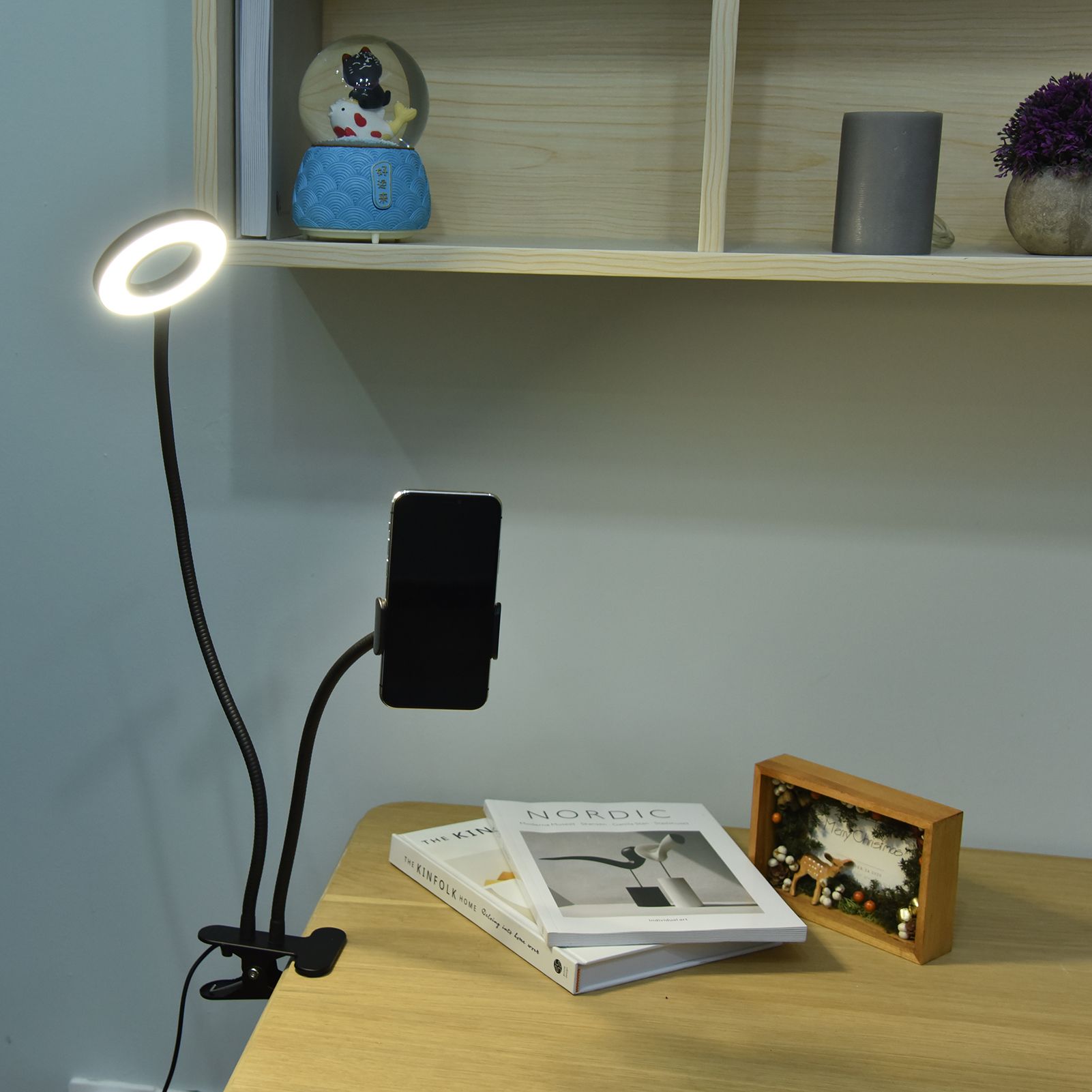 Mobile Phone Live Lighting 3 Colour Adjustable Angle Light Multifunction USB Power Supply Selfie Rings Light V1294-YM0523-3119210341611