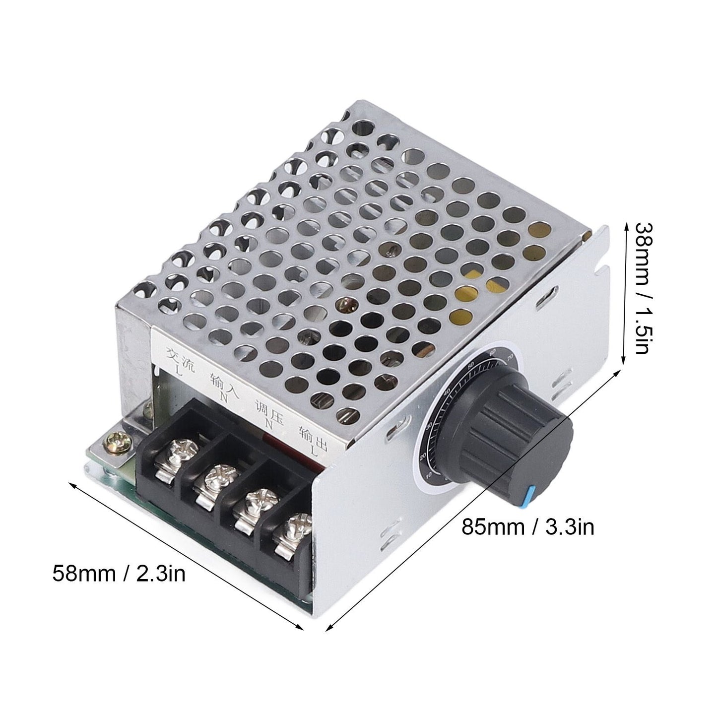 Motor Controller PWM Stepless Variable Speed Switch 20A 1200W Motor Regulator DC9-60V V1294-YM0523-3119210342911