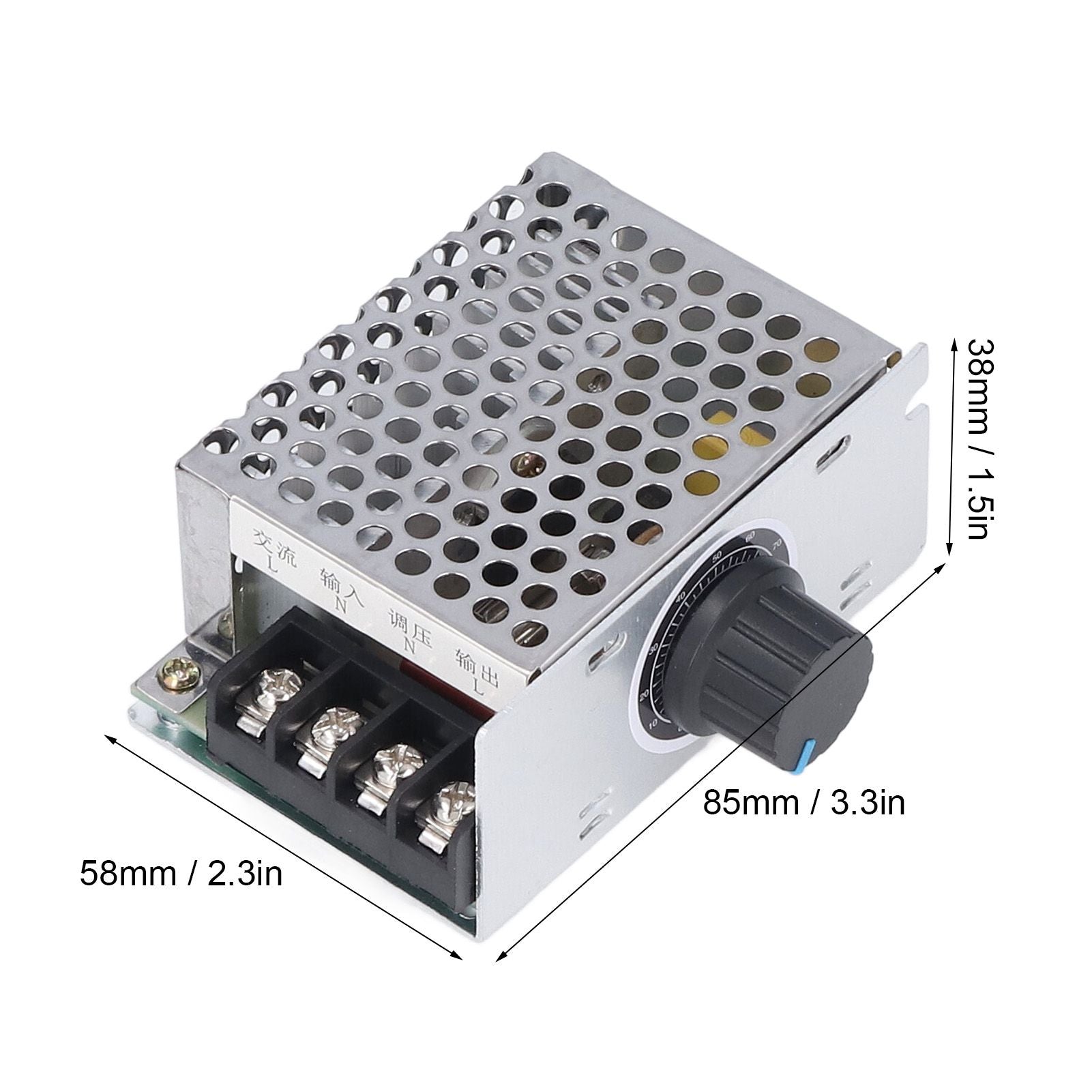 Motor Controller PWM Stepless Variable Speed Switch 20A 1200W Motor Regulator DC9-60V V1294-YM0523-3119210342911