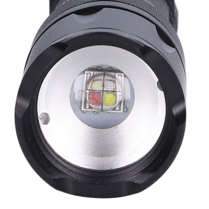 RGBW Flashlight IPX5 Waterproof 4 in 1 4 Colors Lighting 100-200m Range Multi Function Flashlight for V1294-YM0523-3119210343011
