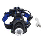 4 in 1 RGBW Focus Headlamp Telescopic Zoom USB Rechargeable Super Bright Headlight for Fishing V1294-YM0523-3119210343211
