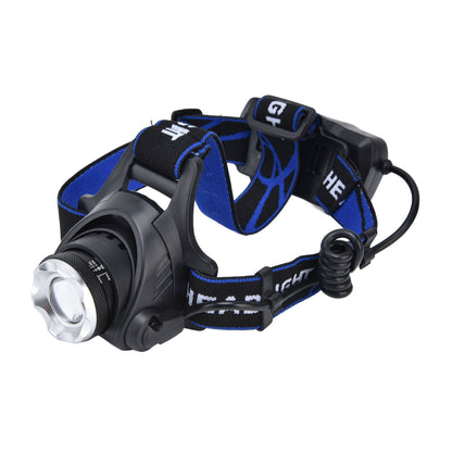 4 in 1 RGBW Focus Headlamp Telescopic Zoom USB Rechargeable Super Bright Headlight for Fishing V1294-YM0523-3119210343211
