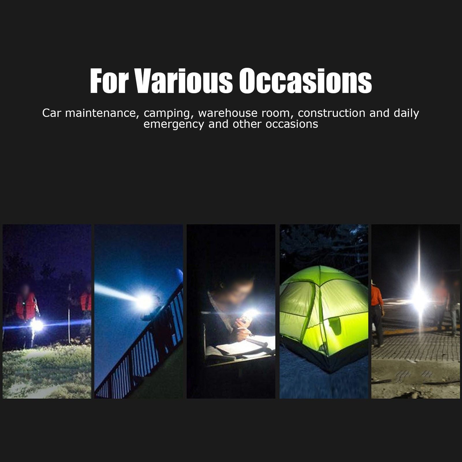 4 in 1 RGBW Focus Headlamp Telescopic Zoom USB Rechargeable Super Bright Headlight for Fishing V1294-YM0523-3119210343211