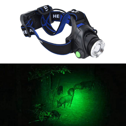 4 in 1 RGBW Focus Headlamp Telescopic Zoom USB Rechargeable Super Bright Headlight for Fishing V1294-YM0523-3119210343211