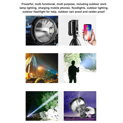 P50 LED Searchlight Smart Power Display Super Bright Handheld Spotlights for Camping Hiking V1294-YM0523-3119210343811