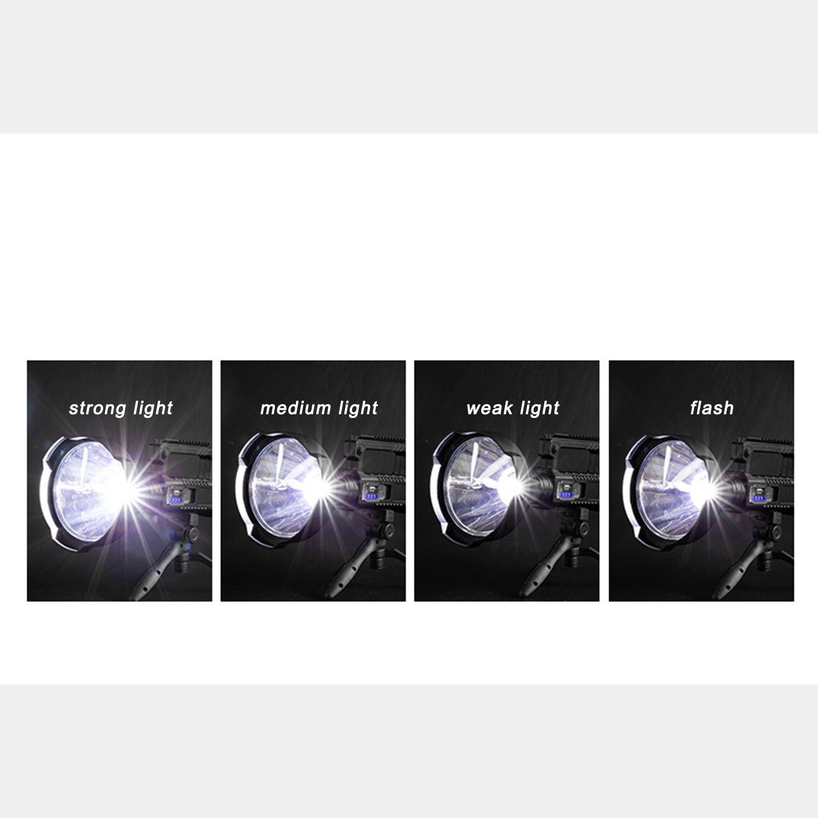 P50 Super Bright LED Searchlight Dual Light Source USB Rechargeable Waterproof Spotlight for Adventure Tourism V1294-YM0523-3119210344111