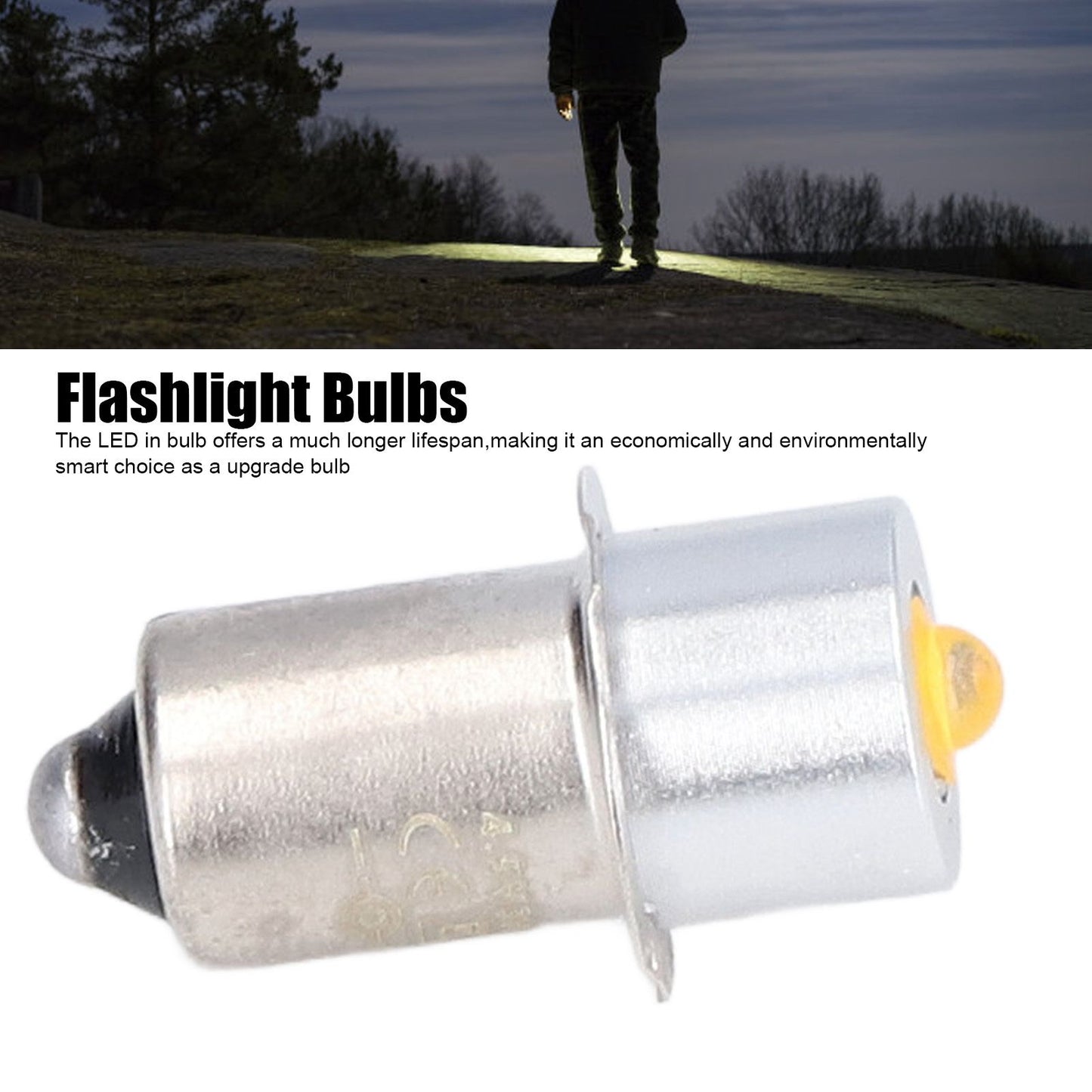 LED Flashlight Bulb LED High Brightness Emergency Work Light Flashlight Replacement Warm Light Bulb 4.5V V1294-YM0523-3119220000211