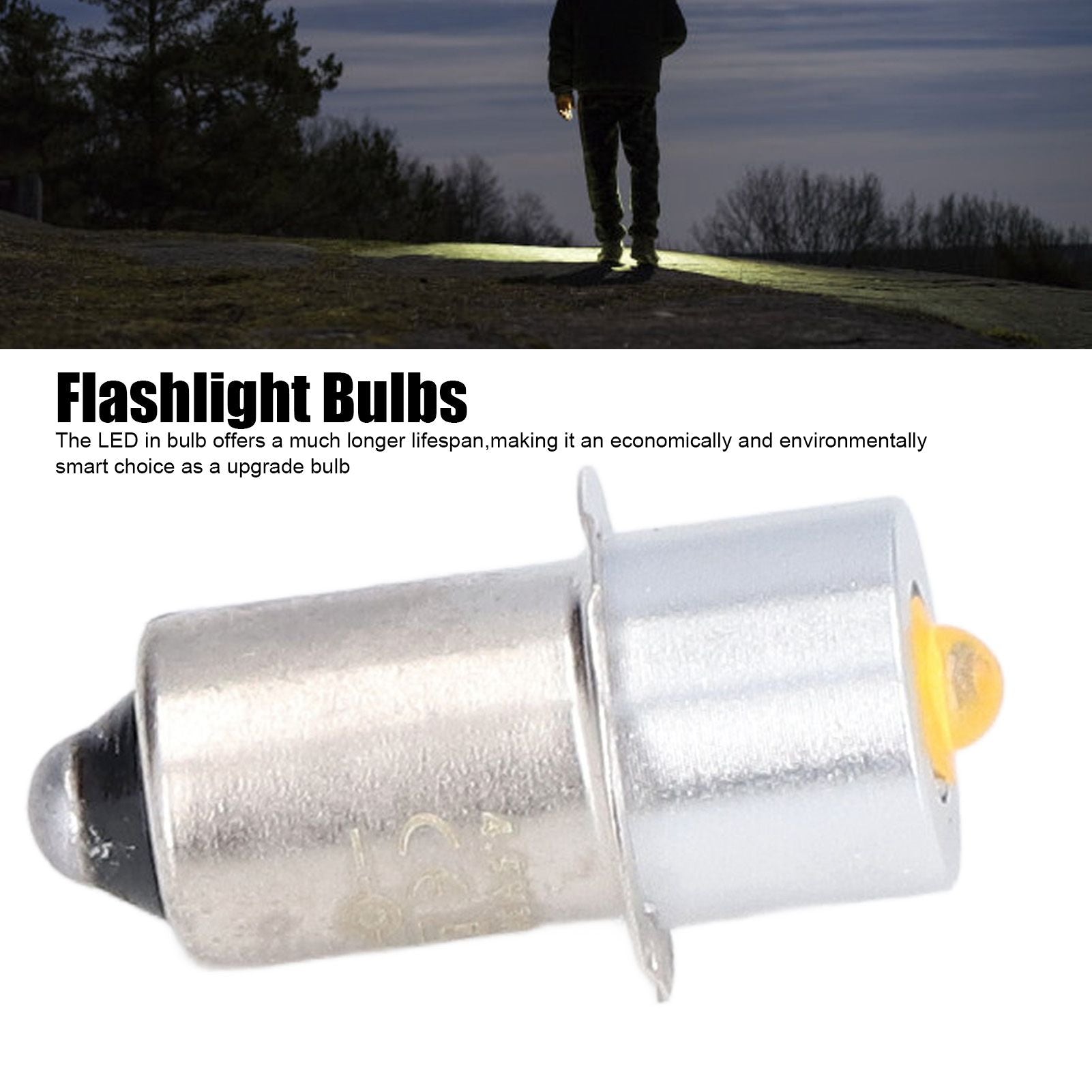 LED Flashlight Bulb LED High Brightness Emergency Work Light Flashlight Replacement Warm Light Bulb 4.5V V1294-YM0523-3119220000211