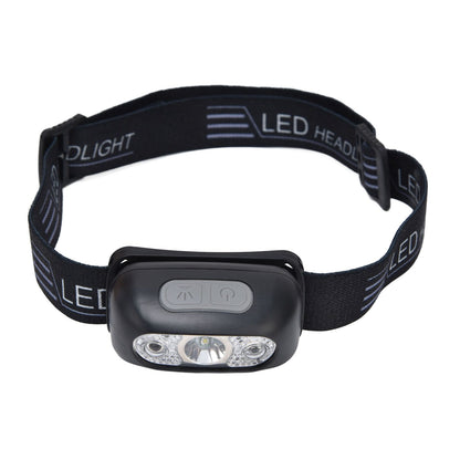 LED Headlamp Multifunctional Adjustable Angle Waterproof USB Charging Motion Sensor Portable Head Flashlight V1294-YM0523-3119220000611