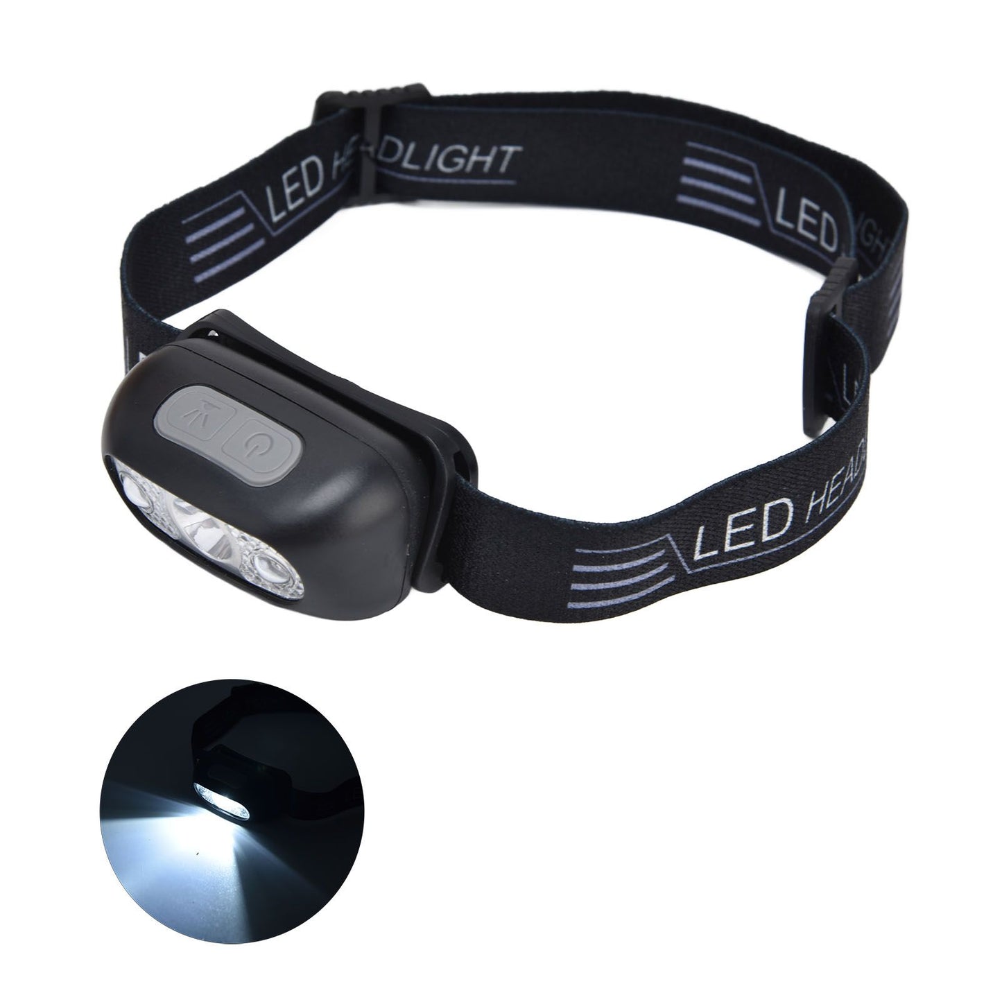 LED Headlamp Multifunctional Adjustable Angle Waterproof USB Charging Motion Sensor Portable Head Flashlight V1294-YM0523-3119220000611