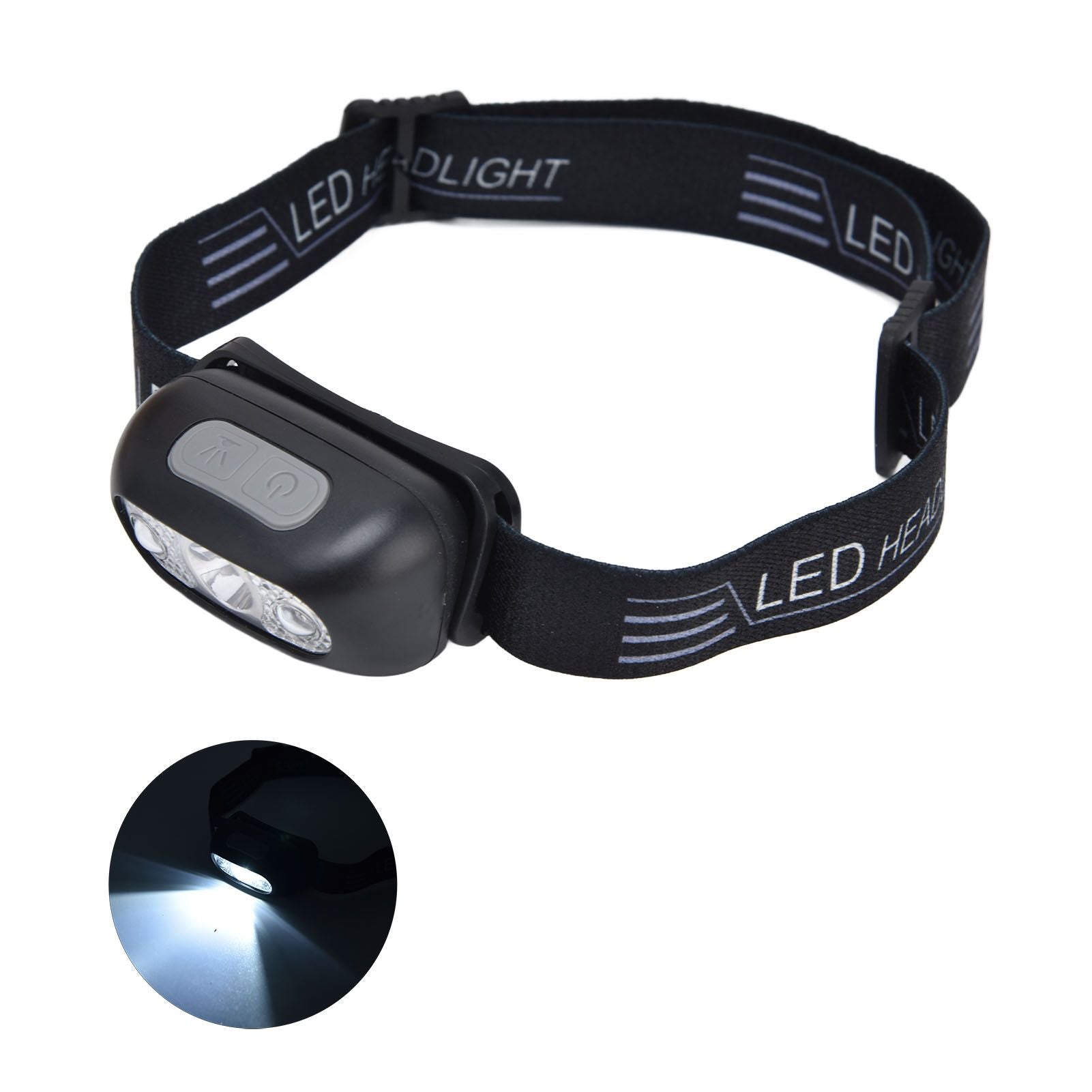 LED Headlamp Multifunctional Adjustable Angle Waterproof USB Charging Motion Sensor Portable Head Flashlight V1294-YM0523-3119220000611