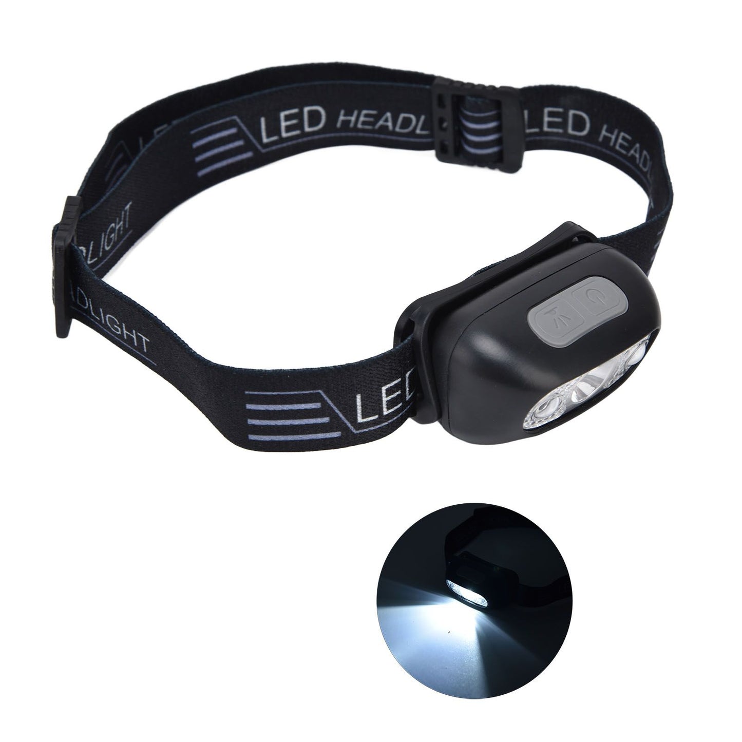 LED Headlamp Multifunctional Adjustable Angle Waterproof USB Charging Motion Sensor Portable Head Flashlight V1294-YM0523-3119220000611