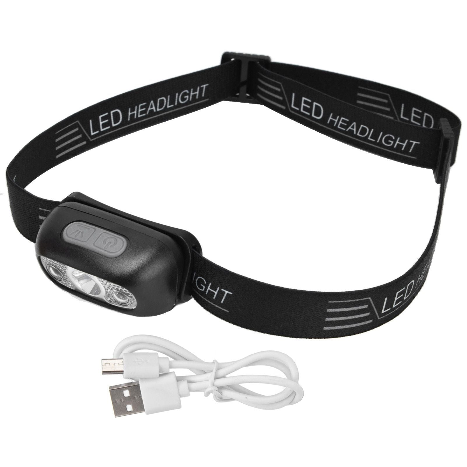 Head Lights Mini USB Charging Outdoor Adventure Gesture Sensing LED Sensor Headlight for Cycling Fishing V1294-YM0523-3119220000711
