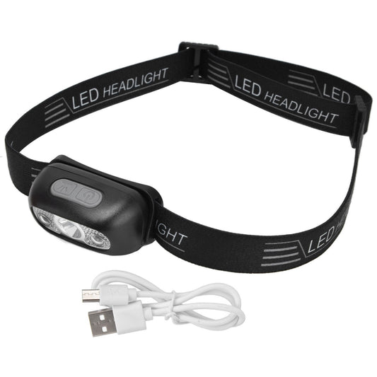 Head Lights Mini USB Charging Outdoor Adventure Gesture Sensing LED Sensor Headlight for Cycling Fishing V1294-YM0523-3119220000711