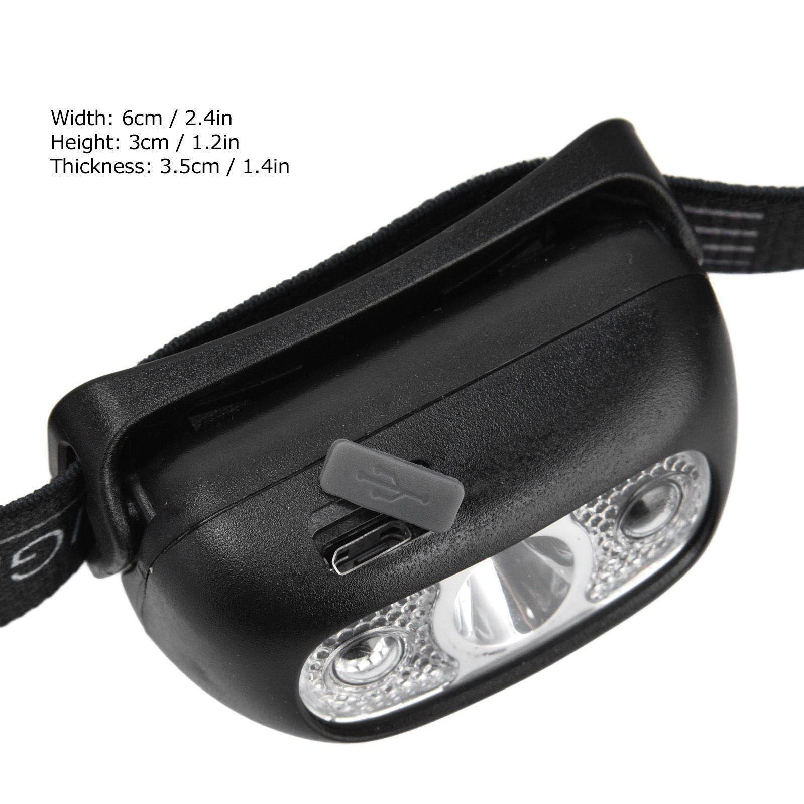 Head Lights Mini USB Charging Outdoor Adventure Gesture Sensing LED Sensor Headlight for Cycling Fishing V1294-YM0523-3119220000711