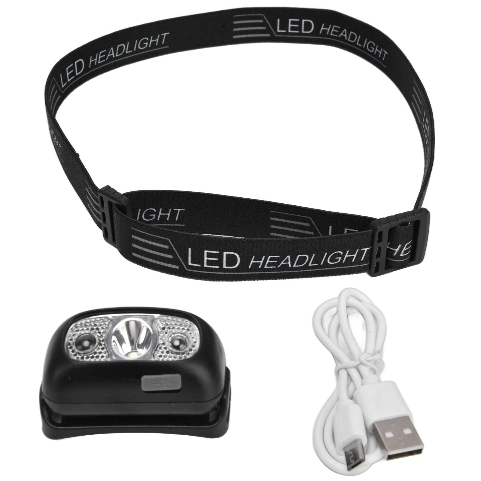 Head Lights Mini USB Charging Outdoor Adventure Gesture Sensing LED Sensor Headlight for Cycling Fishing V1294-YM0523-3119220000711