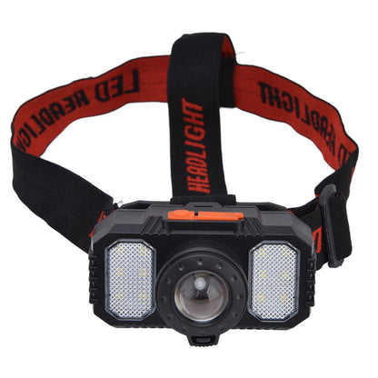 LED Headlight USB Charging Adjustable Zoom Dual Light Sources Waterproof Portable Headlight for Fishing V1294-YM0523-3119220000811