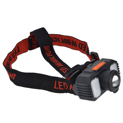LED Headlight USB Charging Adjustable Zoom Dual Light Sources Waterproof Portable Headlight for Fishing V1294-YM0523-3119220000811