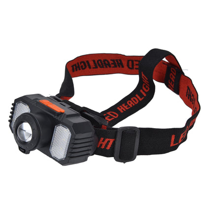 LED Headlight USB Charging Adjustable Zoom Dual Light Sources Waterproof Portable Headlight for Fishing V1294-YM0523-3119220000811