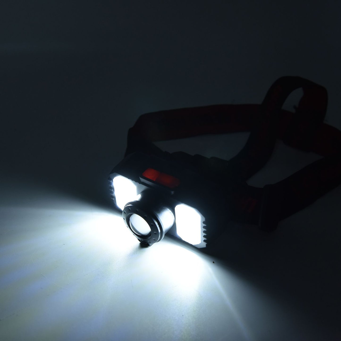 LED Headlight USB Charging Adjustable Zoom Dual Light Sources Waterproof Portable Headlight for Fishing V1294-YM0523-3119220000811