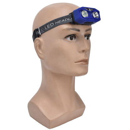 LED Headlamp Smart Switch Waving Induction USB Charging Waterproof Dual Light Source Adjustable Headband Light V1294-YM0523-3119220002011