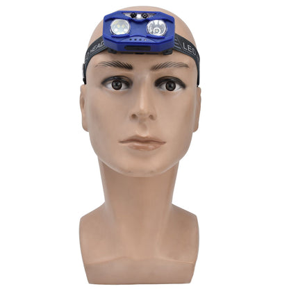 LED Headlamp Smart Switch Waving Induction USB Charging Waterproof Dual Light Source Adjustable Headband Light V1294-YM0523-3119220002011