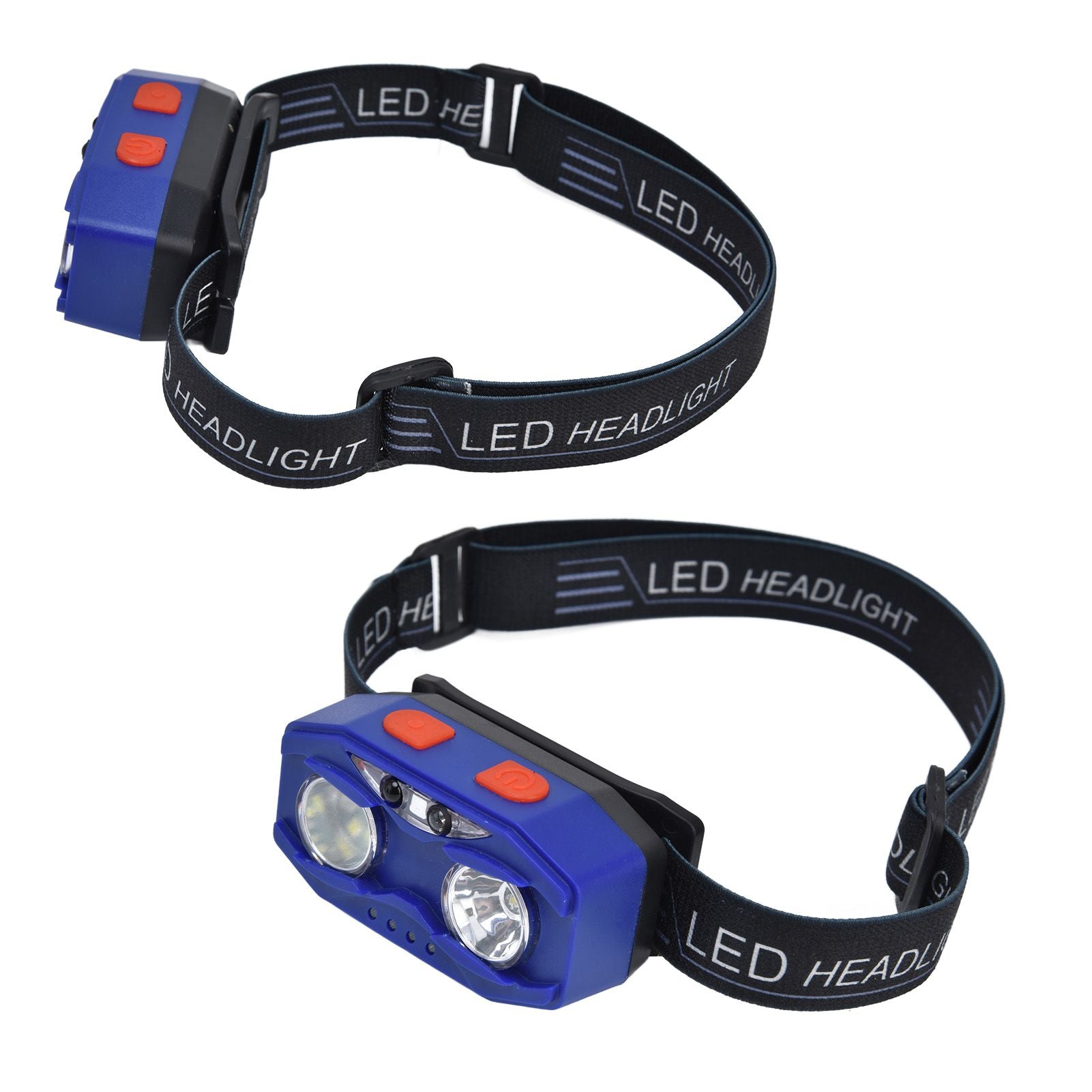 LED Headlamp Smart Switch Waving Induction USB Charging Waterproof Dual Light Source Adjustable Headband Light V1294-YM0523-3119220002011