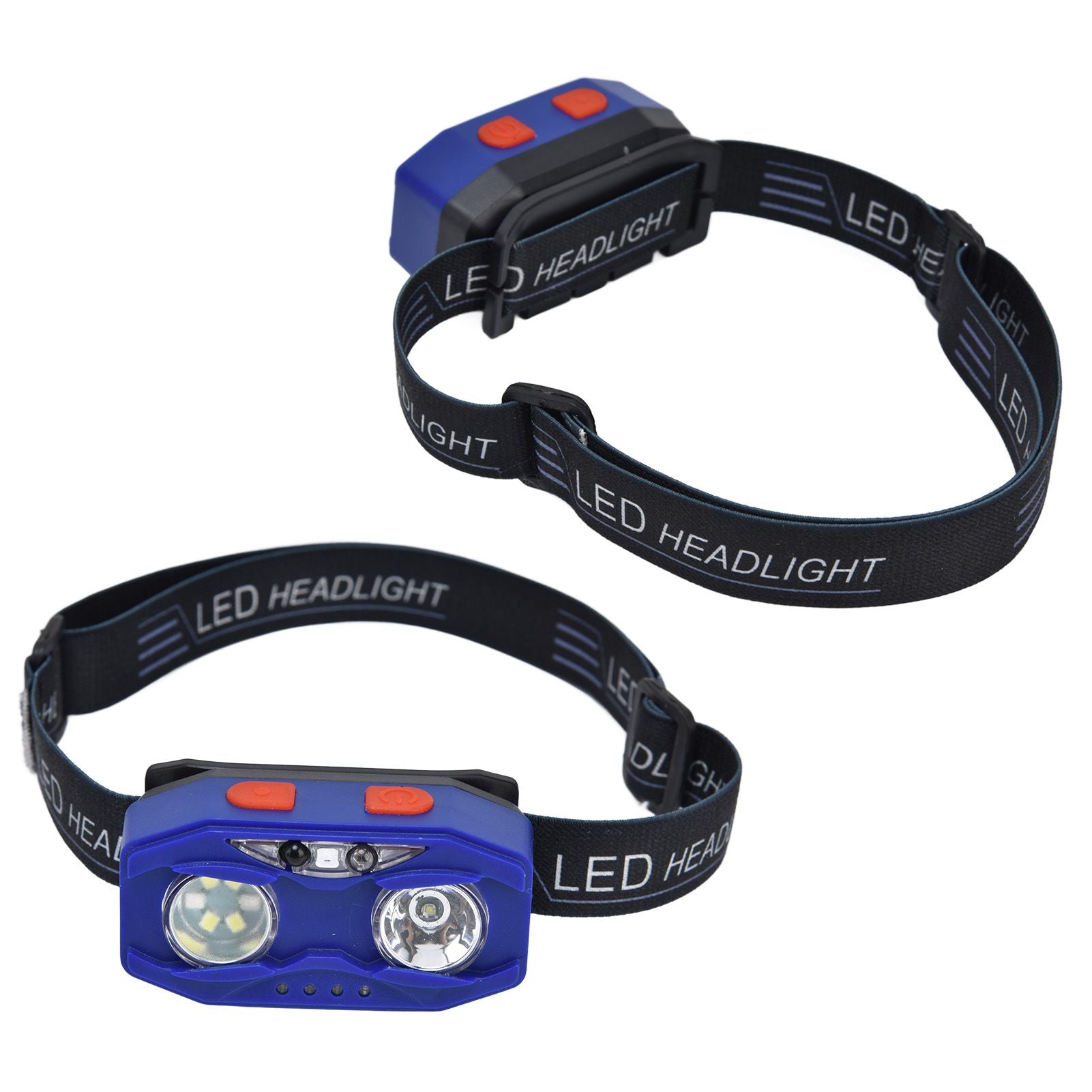 LED Headlamp Smart Switch Waving Induction USB Charging Waterproof Dual Light Source Adjustable Headband Light V1294-YM0523-3119220002011
