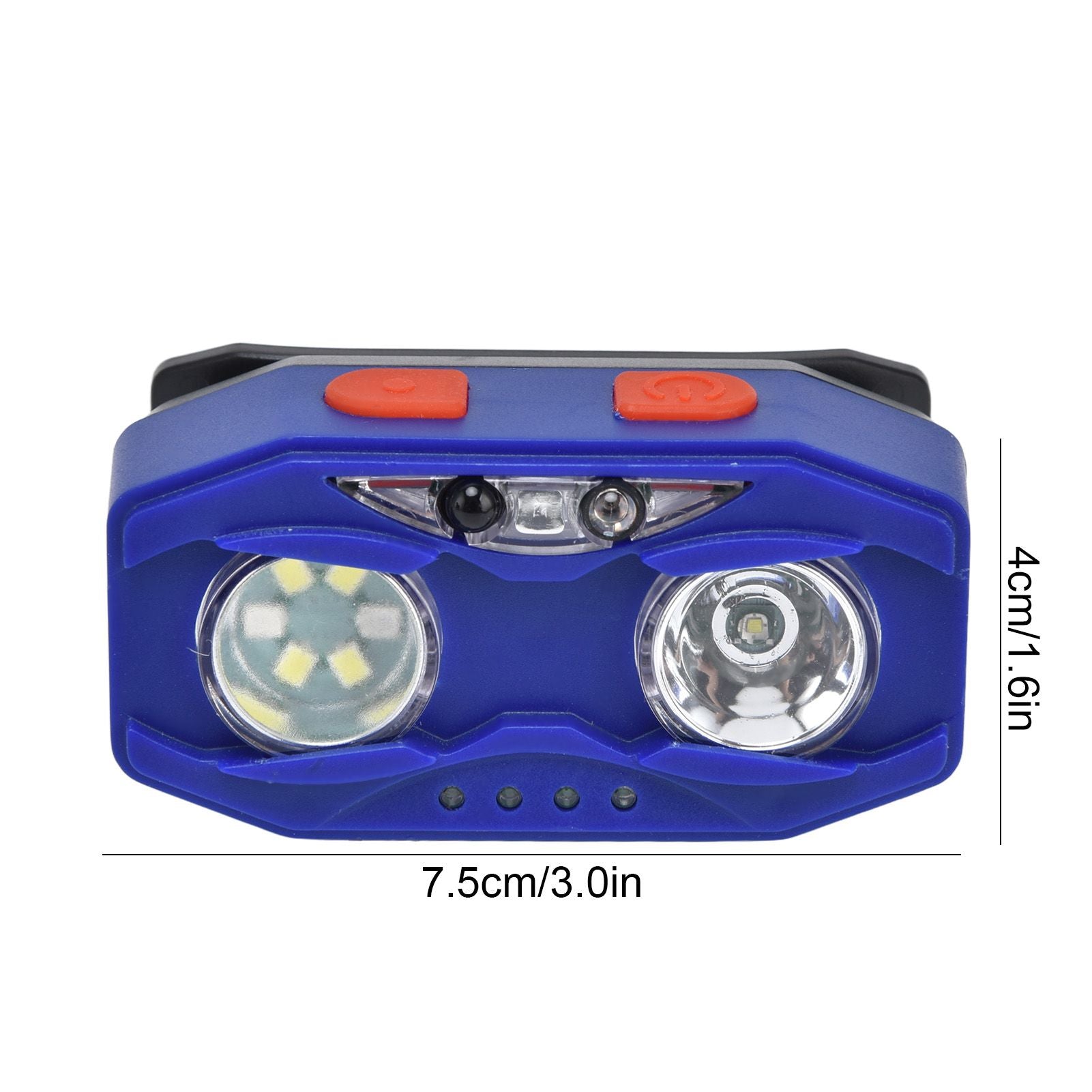 LED Headlamp Smart Switch Waving Induction USB Charging Waterproof Dual Light Source Adjustable Headband Light V1294-YM0523-3119220002011
