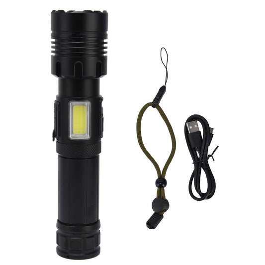 Glare Flashlight Super Bright Waterproof Zoomable with Power Display for Outdoor V1294-YM0523-3119220002211