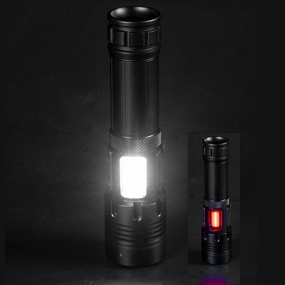 Glare Flashlight Super Bright Waterproof Zoomable with Power Display for Outdoor V1294-YM0523-3119220002211