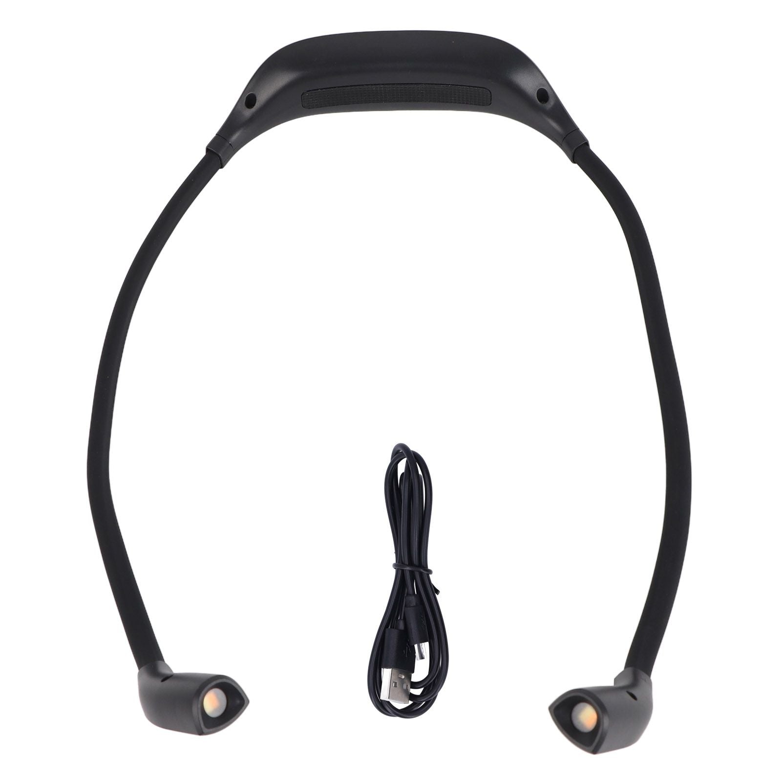 Neck Book Light USB Rechargeable Portable LED Neck Hanging Lamp for Reading RepairmentBlack V1294-YM0523-3119220003011