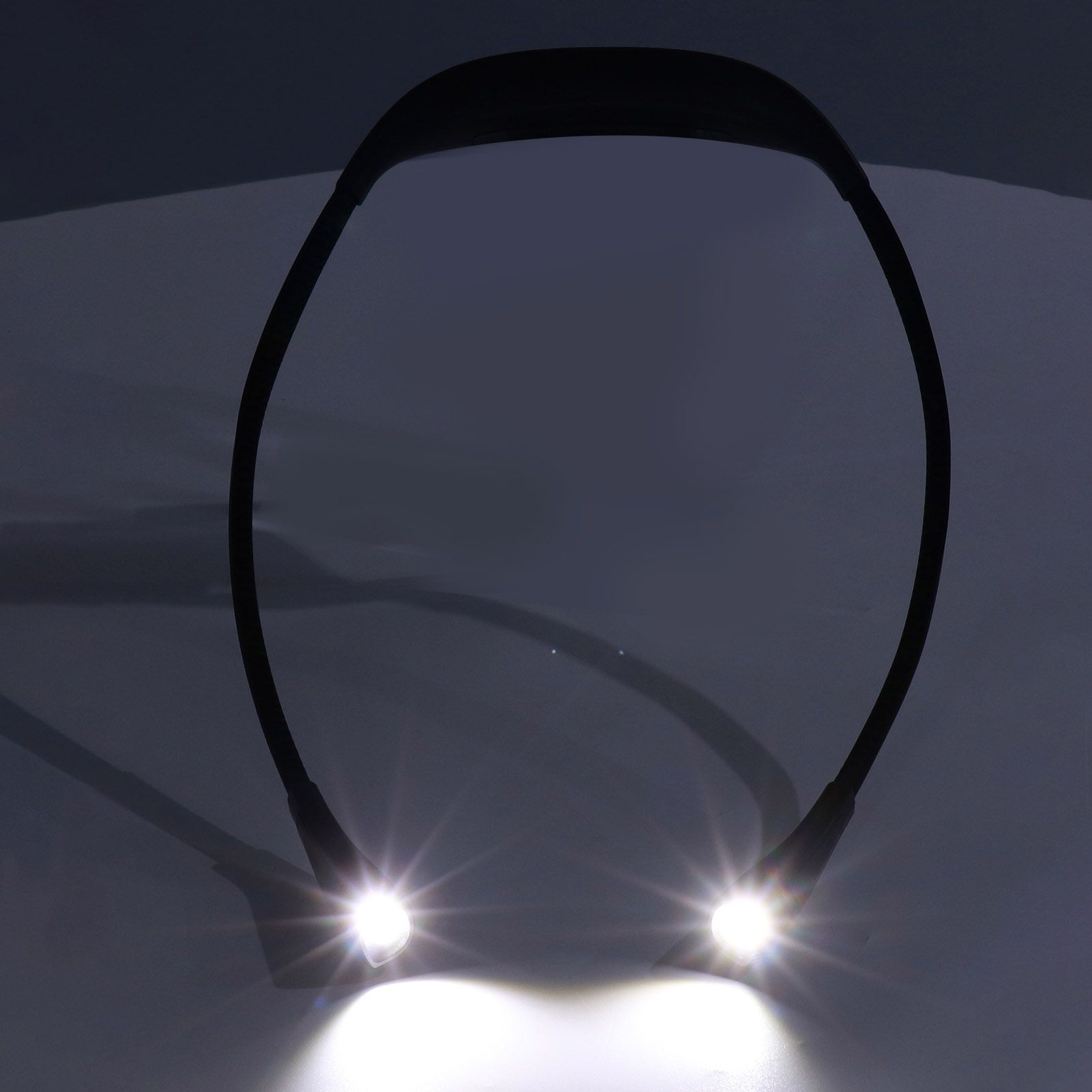Neck Book Light USB Rechargeable Portable LED Neck Hanging Lamp for Reading RepairmentBlack V1294-YM0523-3119220003011