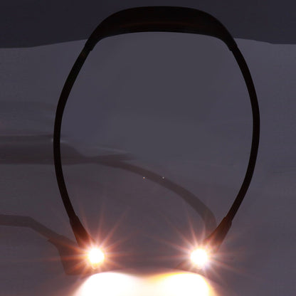 Neck Book Light USB Rechargeable Portable LED Neck Hanging Lamp for Reading RepairmentBlack V1294-YM0523-3119220003011