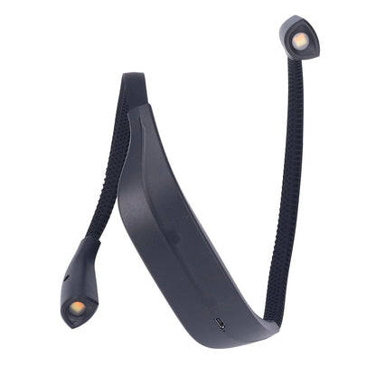 Neck Book Light USB Rechargeable Portable LED Neck Hanging Lamp for Reading RepairmentBlack V1294-YM0523-3119220003011