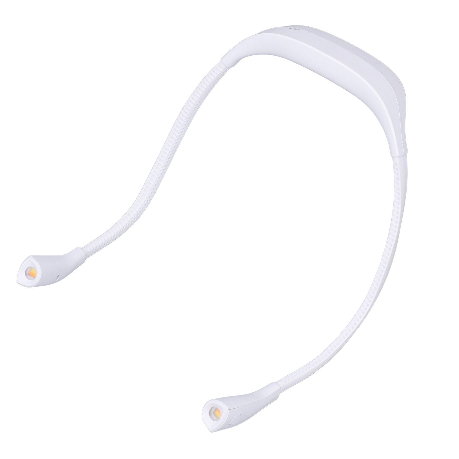 Neck Book Light USB Rechargeable Portable LED Neck Hanging Lamp for Reading RepairmentWhite V1294-YM0523-3119220003012