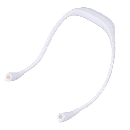 Neck Book Light USB Rechargeable Portable LED Neck Hanging Lamp for Reading RepairmentWhite V1294-YM0523-3119220003012