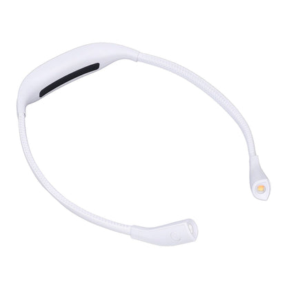 Neck Book Light USB Rechargeable Portable LED Neck Hanging Lamp for Reading RepairmentWhite V1294-YM0523-3119220003012