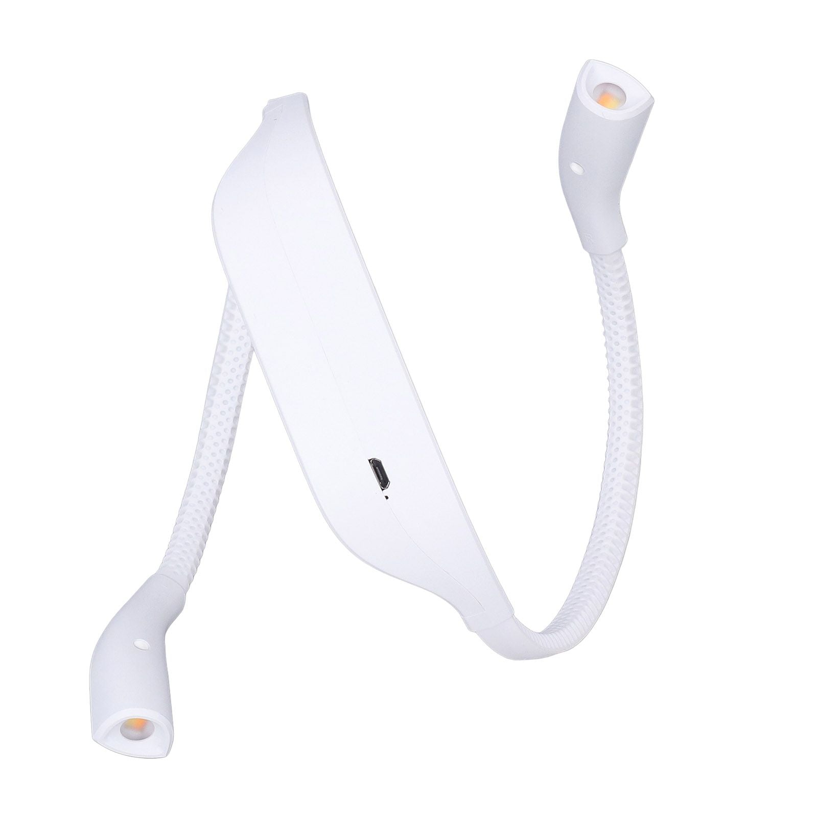 Neck Book Light USB Rechargeable Portable LED Neck Hanging Lamp for Reading RepairmentWhite V1294-YM0523-3119220003012