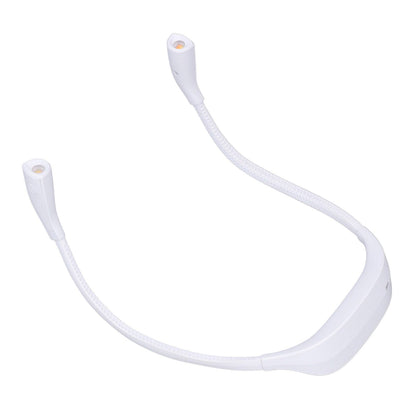 Neck Book Light USB Rechargeable Portable LED Neck Hanging Lamp for Reading RepairmentWhite V1294-YM0523-3119220003012
