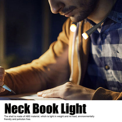 Neck Reading Light Rechargeable Adjustable Portable LED Hanging Neck Light for Reading Outdoor V1294-YM0523-3119220003211