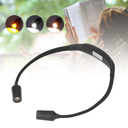 Neck Book Light Type C Charging LED Neck Reading Light with 4 LED Beads and 3 Light Sources for Night Running V1294-YM0523-3119220003311