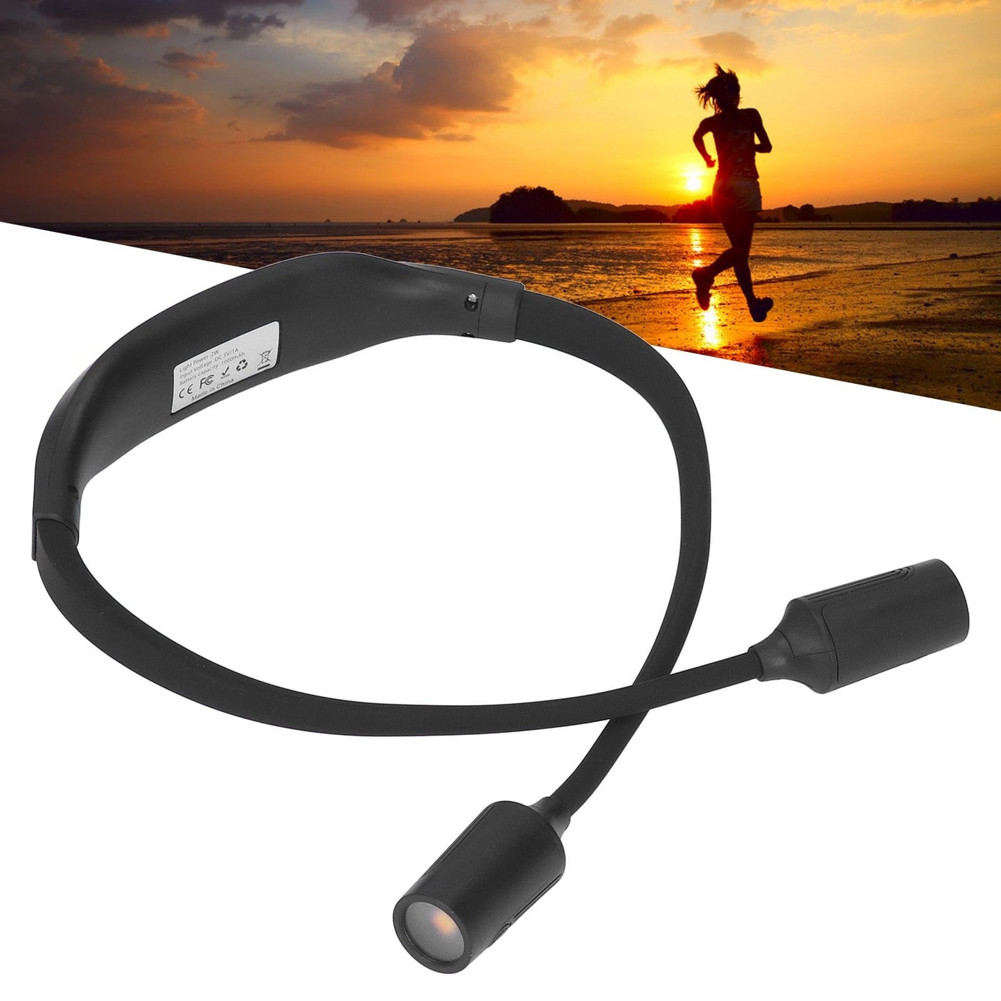 Neck Book Light Type C Charging LED Neck Reading Light with 4 LED Beads and 3 Light Sources for Night Running V1294-YM0523-3119220003311