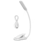 LED Desk Lamp Clip Design Three Level Adjustment Mini Foldable White USB Touch Table Light V1294-YM0523-3119220003511