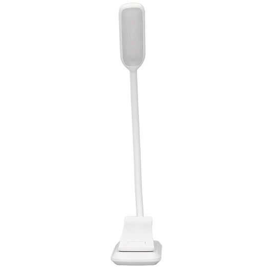 LED Desk Lamp Clip Design Three Level Adjustment Mini Foldable White USB Touch Table Light V1294-YM0523-3119220003511