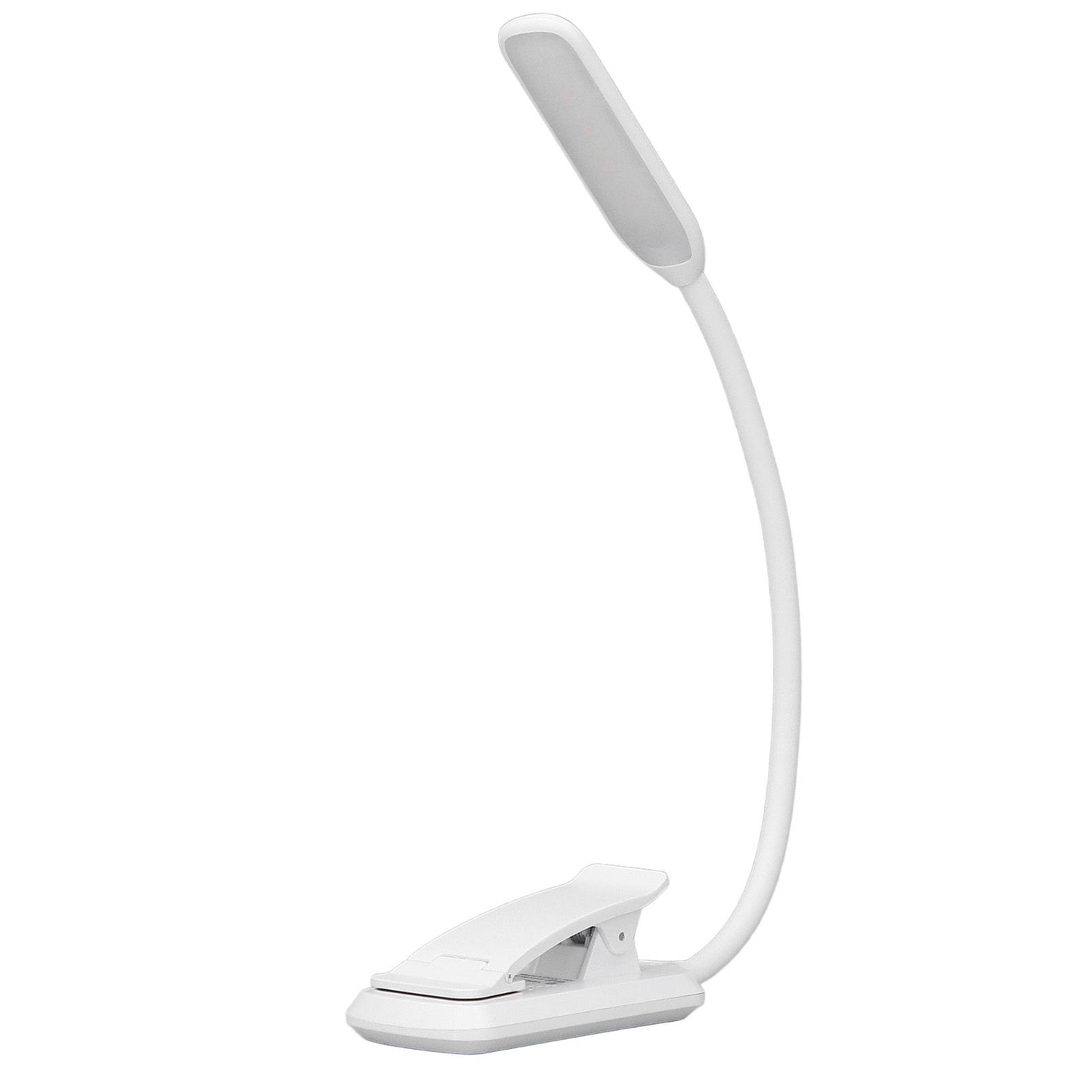 LED Desk Lamp Clip Design Three Level Adjustment Mini Foldable White USB Touch Table Light V1294-YM0523-3119220003511