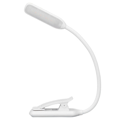 LED Desk Lamp Clip Design Three Level Adjustment Mini Foldable White USB Touch Table Light V1294-YM0523-3119220003511