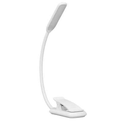 LED Desk Lamp Clip Design Three Level Adjustment Mini Foldable White USB Touch Table Light V1294-YM0523-3119220003511