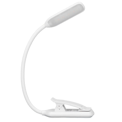 LED Desk Lamp Clip Design Three Level Adjustment Mini Foldable White USB Touch Table Light V1294-YM0523-3119220003511